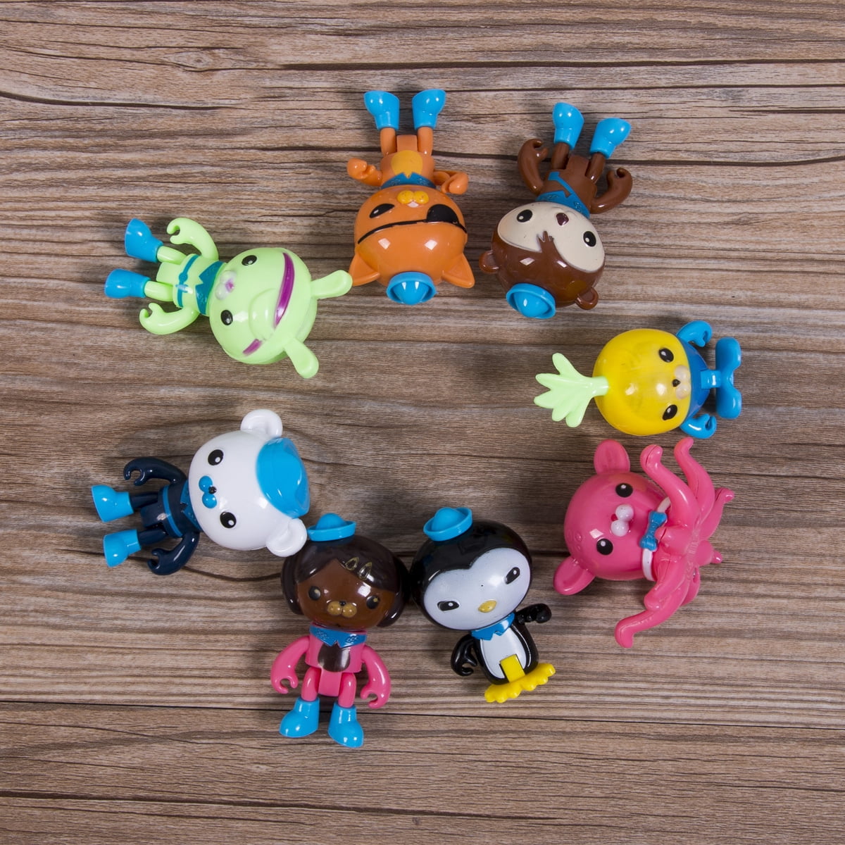 8pcs Set The Octonauts Figures Octo Crew Pack Playset PVC Action Figure Doll Toy